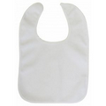 2-Ply Terry White Large Bib w/Rubber Back